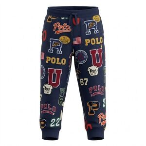 Polo Ralph Lauren Toddler Boys Navy Blue Collegiate Patch Sweatpants 3T
NWOT